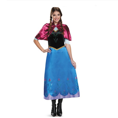 S-4XL Halloween costume Frozen cosplay anime Anna dress adult dropshipping