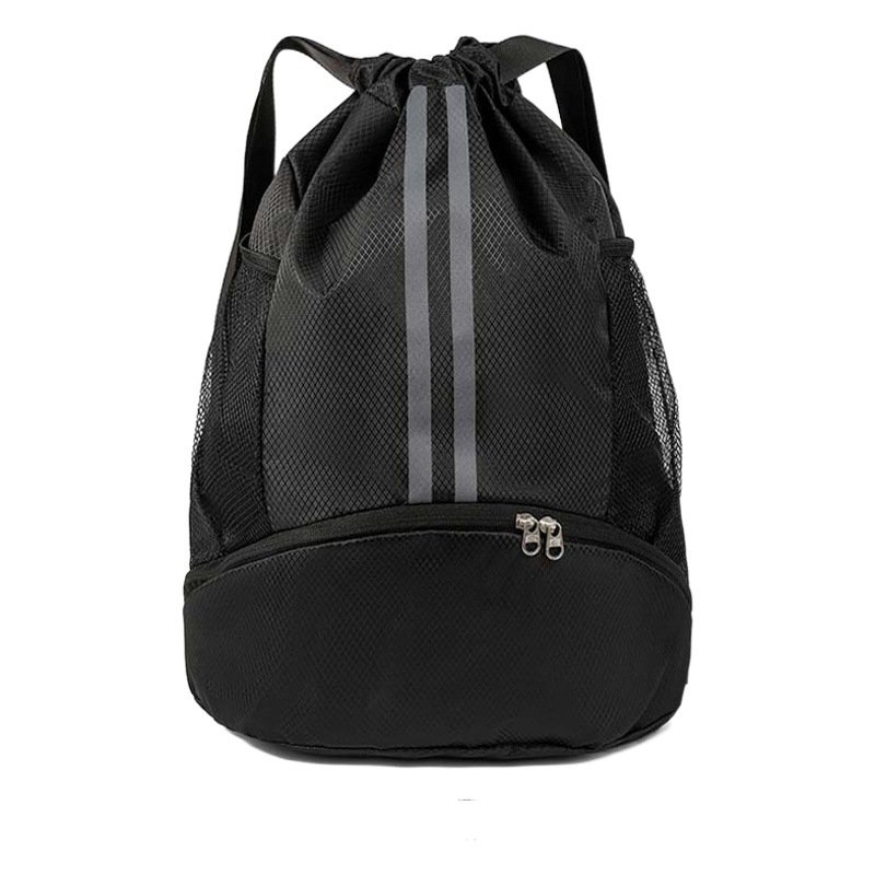 Bolsa de baloncesto grande con separación húmeda y seca, bolsa de natación con compartimento para zapatos, mochila con cordón para fútbol, ​​bolsa de almacenamiento de viaje, portátil.