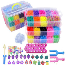 DIY Handmade Rubber Bands Loom Weaving Tool Box Bracelet Kit