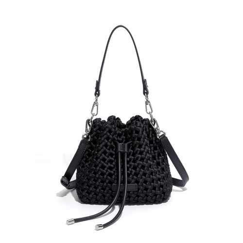 High-end New Style Handbag Windmill Knot Water Bucket Bag Hand-woven Bag Unique Design Lightweight Single Shoulder Crossbody Bag