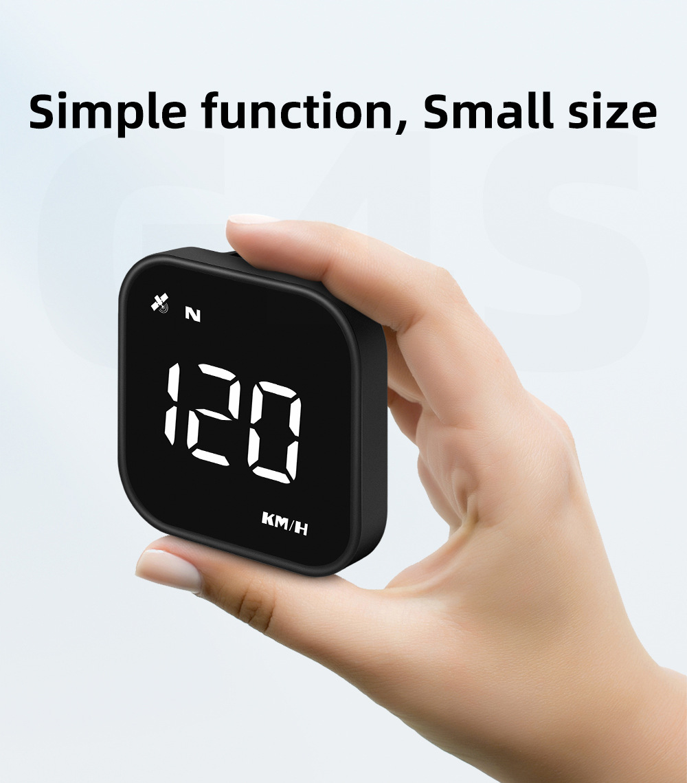Cross-border car HUD head-up display, universal for cars, GPS speed and mileage display, high-definition compass, over-speed alarm