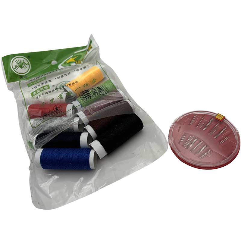 D1844 kit de costura cuadrado diez hilos de coser + aguja de coser combinación 2 yuanes tienda al por mayor