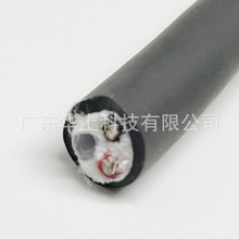 硅胶气管加胶硅电缆线 带气路电缆耐高温耐寒高柔通气电混合电缆
