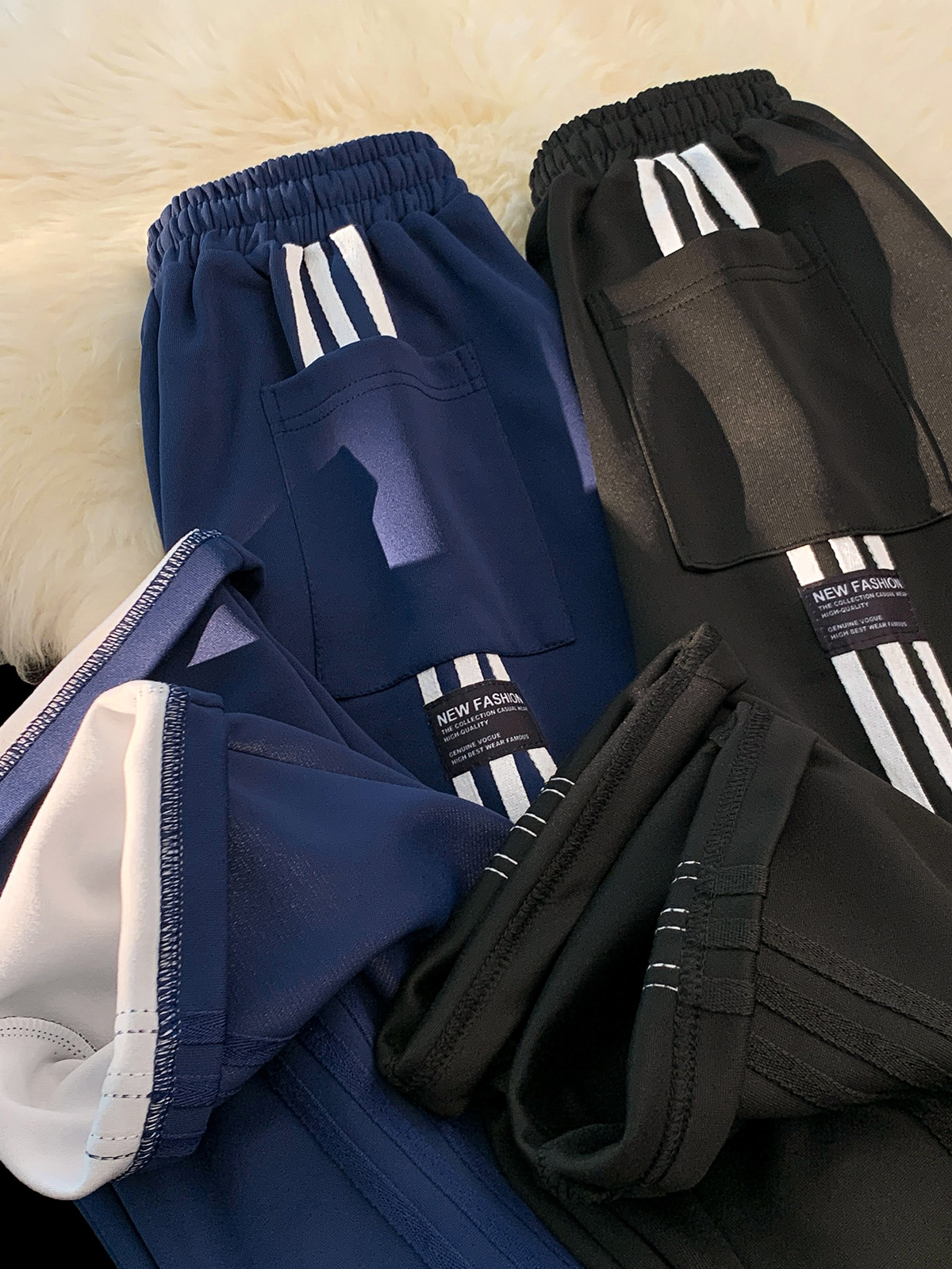 Sports retro Japanese trousers for students