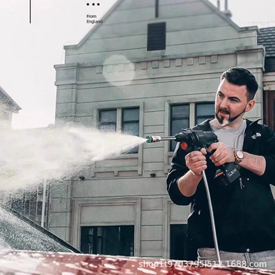 Water Spray Gun, Dual-Battery Car | High pressure car wash water gun