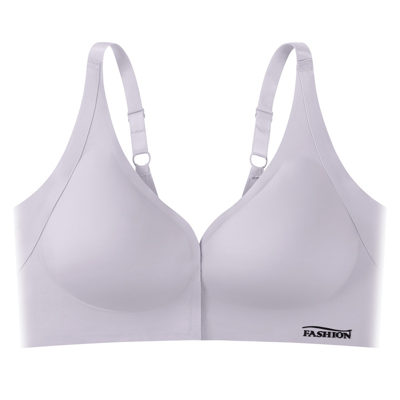 Seamless frente breasted látex belleza espalda ajustable hombro Correa Sujetador push up una pieza envuelto pecho chica ropa interior transfronteriza