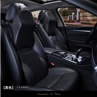 Cross-border direct selling car headrest neck pillow pillow car pillow car cervical pillow memory cotton waist cushion