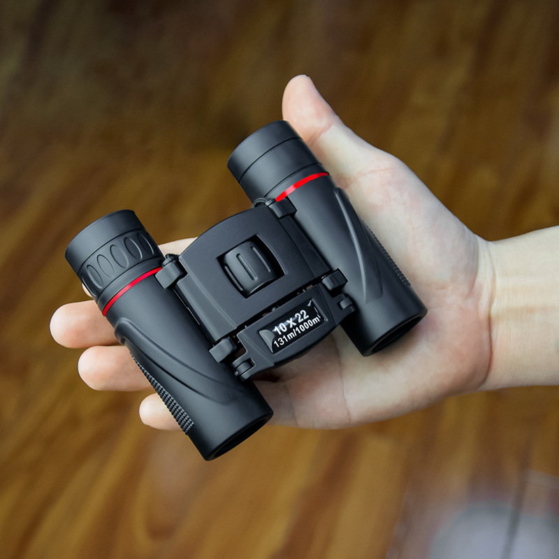 全光学双筒望远镜10×22高清户外便携看演唱会可折叠迷你望远镜