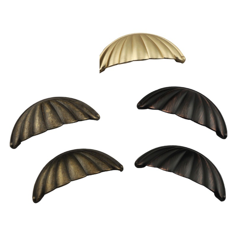 Nuevo estilo chino Shell tres colores gabinete puerta armario manija antiguo pecho de cajones Ming y Qing manejar chino Retro