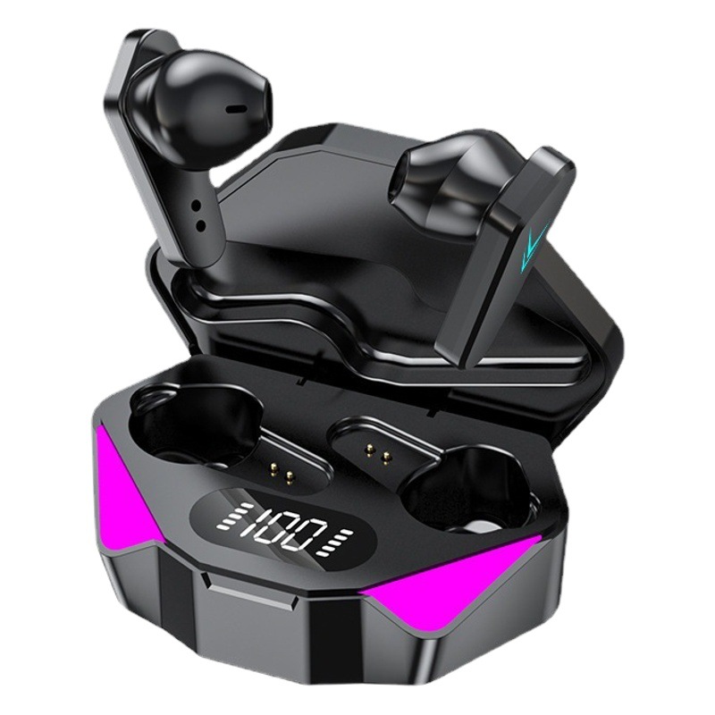 Nuevo producto transfronterizo x15 auriculares Bluetooth auriculares inalámbricos para juegos pantalla digital potencia A6S E7S batería código de inyección de tinta