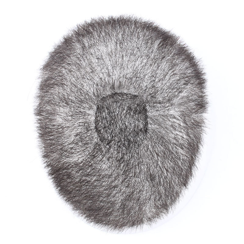 Men's wig light biological scalp short hair inch real bald head invisible seamless V needle top reissue wholesale