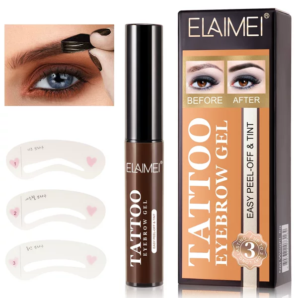 Cross-Border Elaimei Peel-Off Eyebrow Cream in Multiple Colors