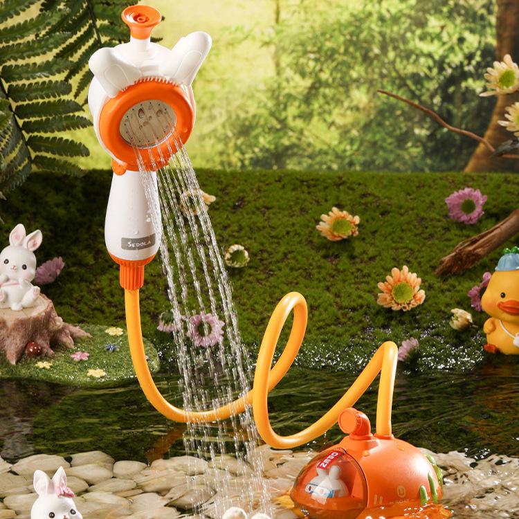 Envío libre de agua eléctrica rábano ducha submarina rociador interior para niños bebé baño Juguetes