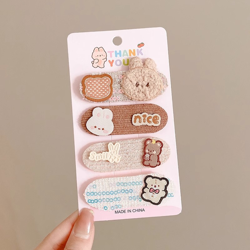 Lindo bebé flequillo pegatinas mágicas pegatinas para niños horquilla de velcro para bebé flequillo de dibujos animados tocado para niñas accesorios para el cabello