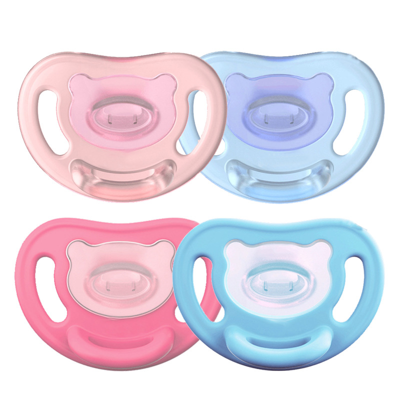 Bay. Pro-silicone pacifier newborn baby tooth glue super soft with storage box N980/981/984/985