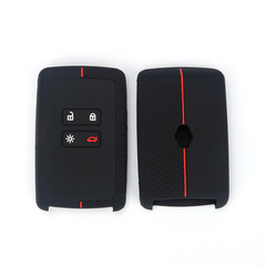 Silicone Key Case for Renault Captur and Arkana with New Honeycomb Texture Red Protection Cover
