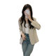 Shallow Khaki Casual Suit Jacket Women's Spring New 2025 Short Style Style All-match Suit All-match
