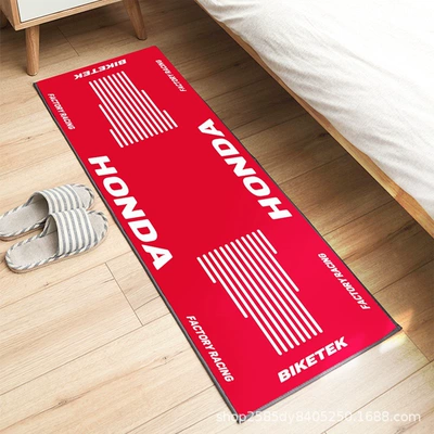 Blanket Decorative Advertising Logo Motorcycle | Avtomobil döşəmə paspasları - mt10-40120cm-crystal-velvet-dot-plastic-bottom