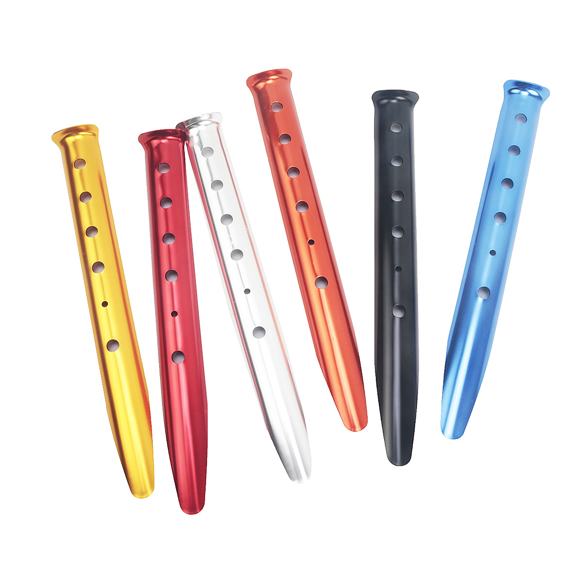 clavijas de playa portátiles ultraligeras de aluminio para exteriores, clavijas de campamento para tiendas de playa, clavijas fijas para viento, clavijas para nieve