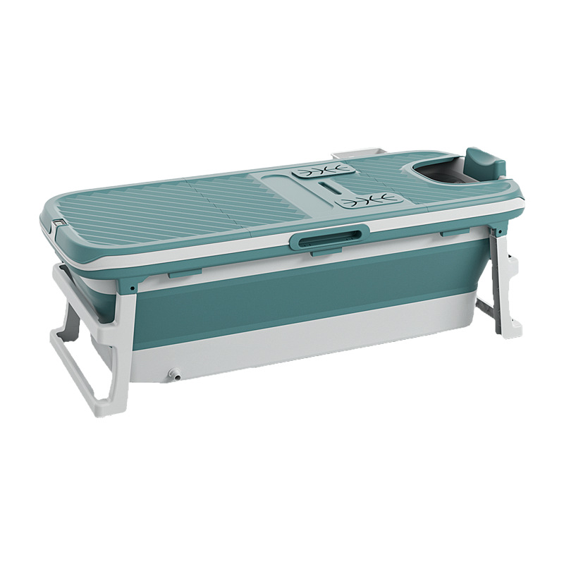 Cubo de baño plegable adulto baño cubo hogar cubo baño espesado cuerpo completo de plástico adulto bañera grande bañera
