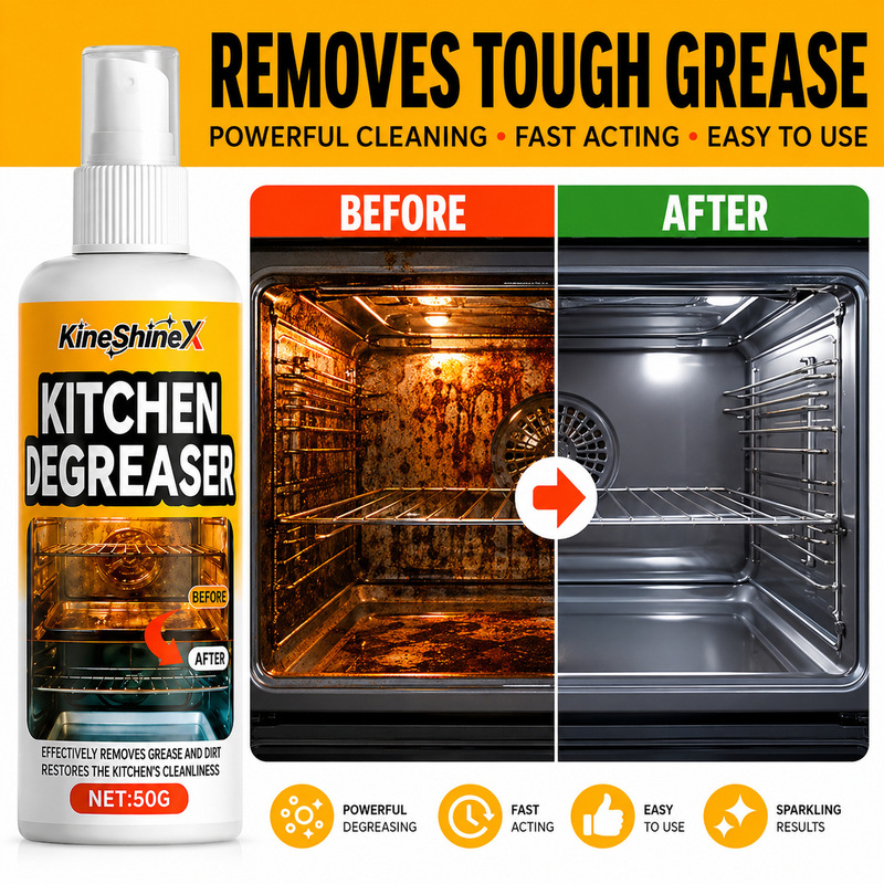 Kineshinex Oil Stain Cleaner Effectively Removes Stains and Grease from Ovens, Grills, Etc Kineshinex Oil Stain Cleaner Effectively Removes Stains and Grease from Ovens, Grills, Etc