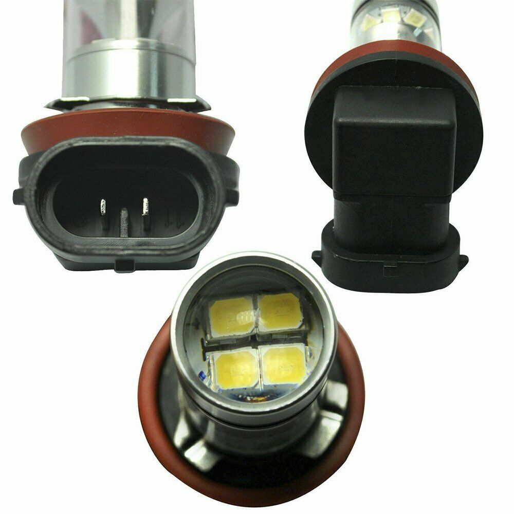 Lámpara de niebla LED de automóvil 100W H8 / H9 / H11 6000K Lámpara de niebla de automóvil de día image 4