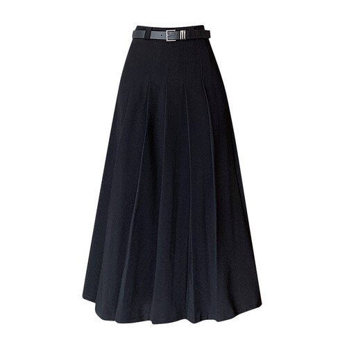 150 Petite Pleated Midi Length Women's High-Waisted A-Line Bustier xs Size for Tall and School Wind Suit Dress Spring Autumn