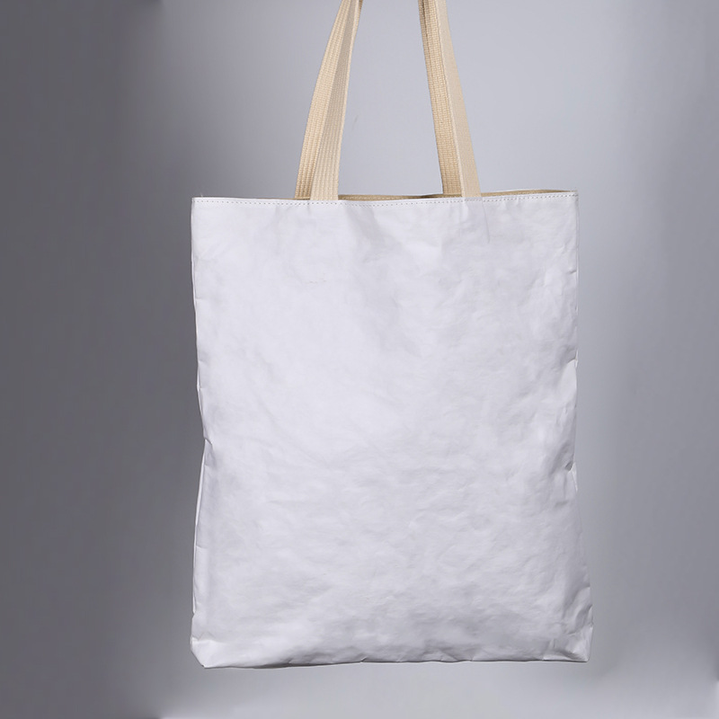 新款水洗纸袋 加印LOGO购物染色手提袋皱女包德国产可水洗牛皮纸