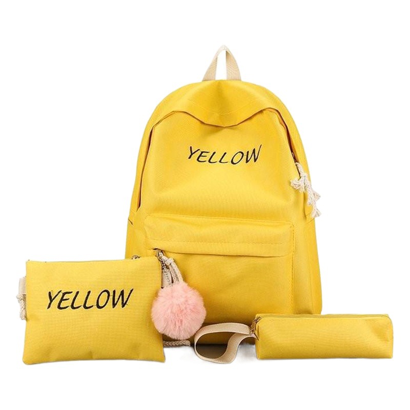 Mochila de tres piezas nueva mochila de estilo coreano moda primaria y secundaria estudiante mochila de gran capacidad para hombres y mujeres bolsa de viaje