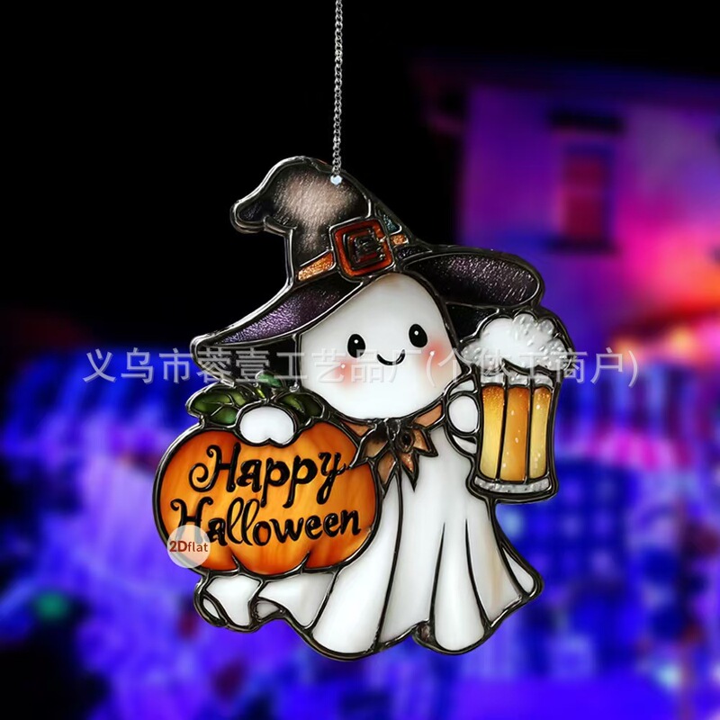 クロスボーダーかわいい小さなゴーストアクリルゴシックスタイルハロウィンお化け屋敷の装飾家の庭の装飾|undefined
