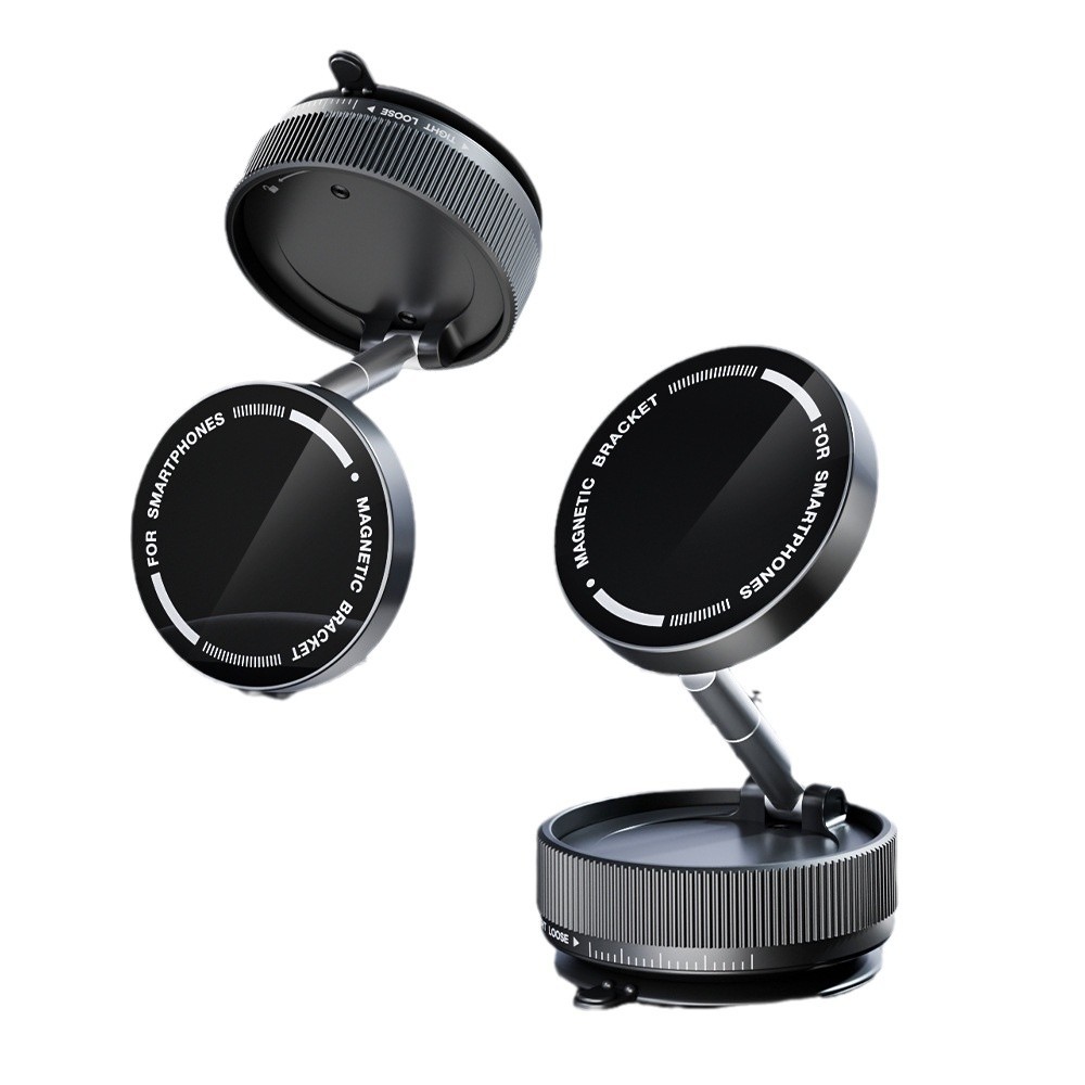 Soporte de teléfono móvil para automóvil de succión magnética al vacío, navegación para automóvil, ventosa giratoria plegable suspendida, mesa multifuncional de doble propósito para automóvil doméstico