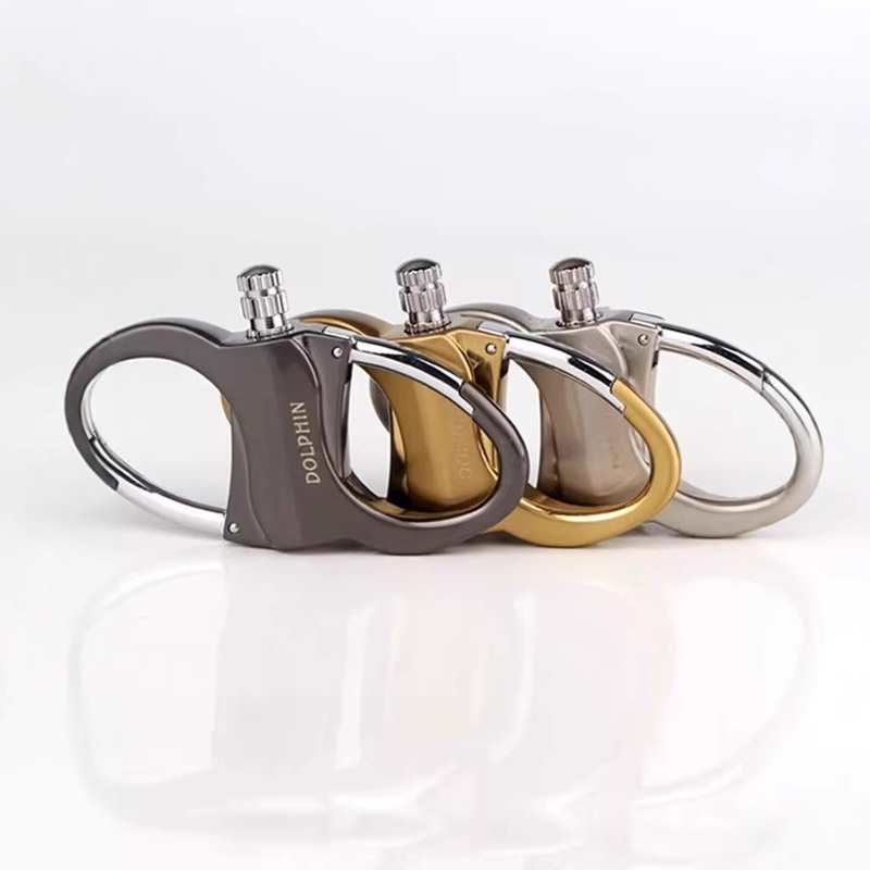 Yf-656 Metal Keychain Ring Multi-Functional Portable Thousand Times Match Kerosene Lighter Waterproof Outdoor Men's Waist Hanging