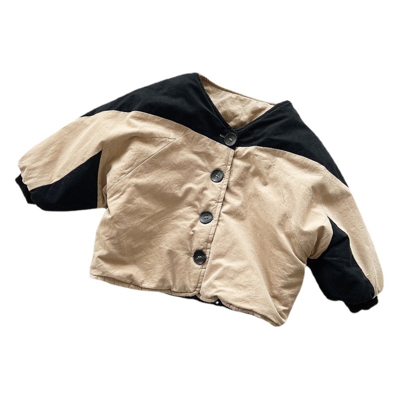 Knock on style ~ prendas de vestir de algodón para niños 025 nuevo estilo de invierno estilo coreano estilo bosque cárdigan retro prendas de vestir de algodón para niños y niñas