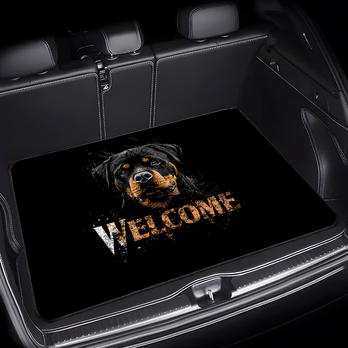 Cross-Border Temu Hot-Selling Creative Car Trunk Mat, Universal for All Seasons, Dirt-Resistant and Easy to Clean Car Interior Mat