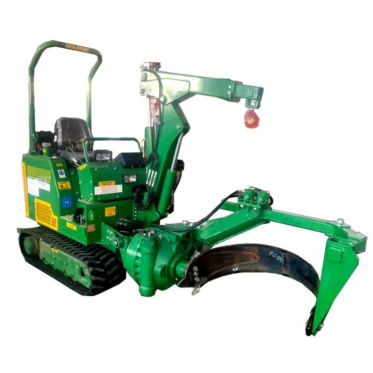 Pequeña máquina de excavadora de árboles de cuchillo de arco circular para trasplante de árboles verdes