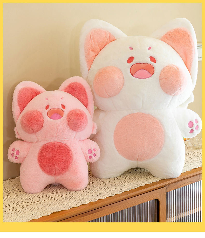 Almofada de pelúcia gato dudu boneca de tecido decoração_voghion.com