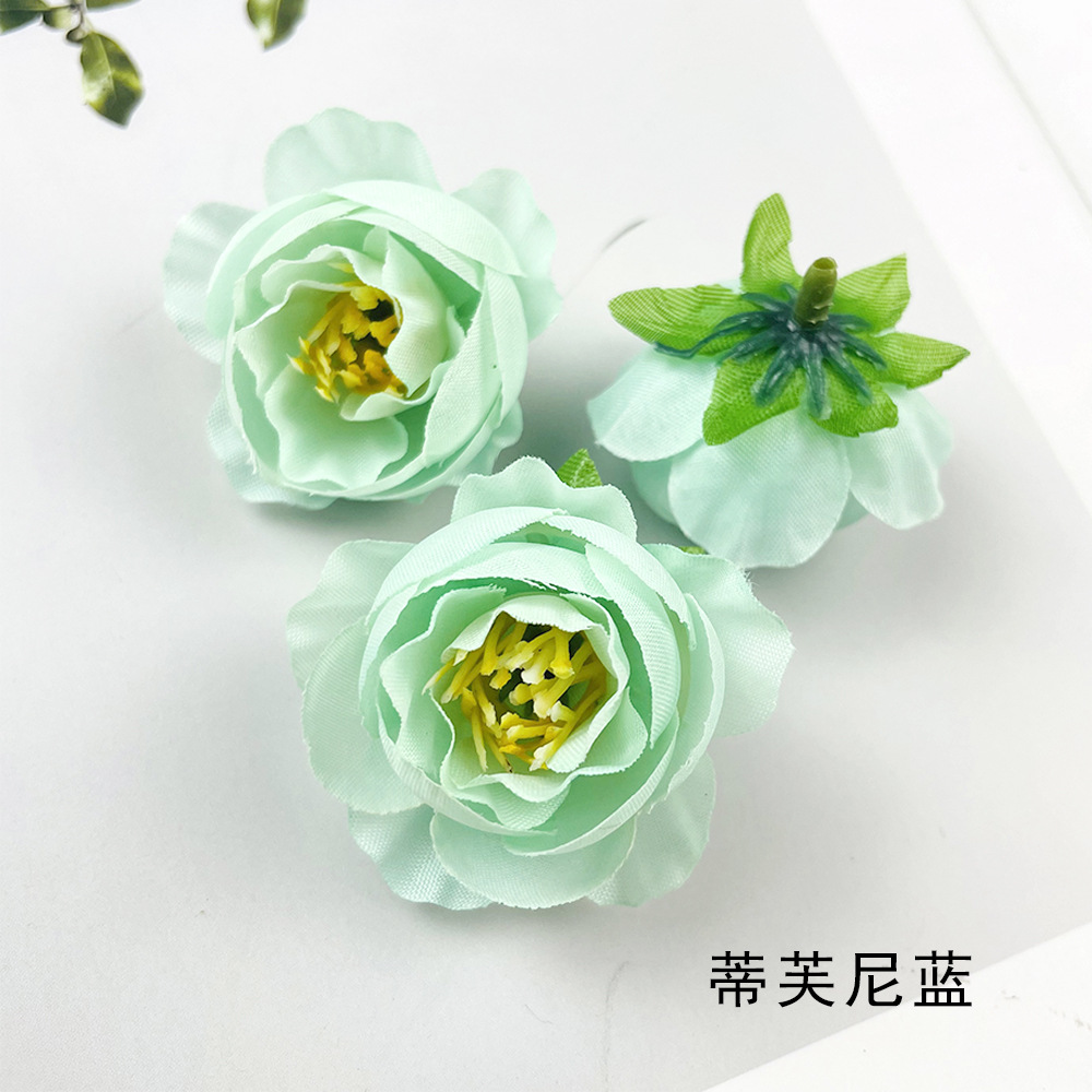 Hot sale retro brote de té de rosas DIY pecho material de tocado de flores de la pared de la sala de bodas arreglos de flores de fotografía adornos pequeños
