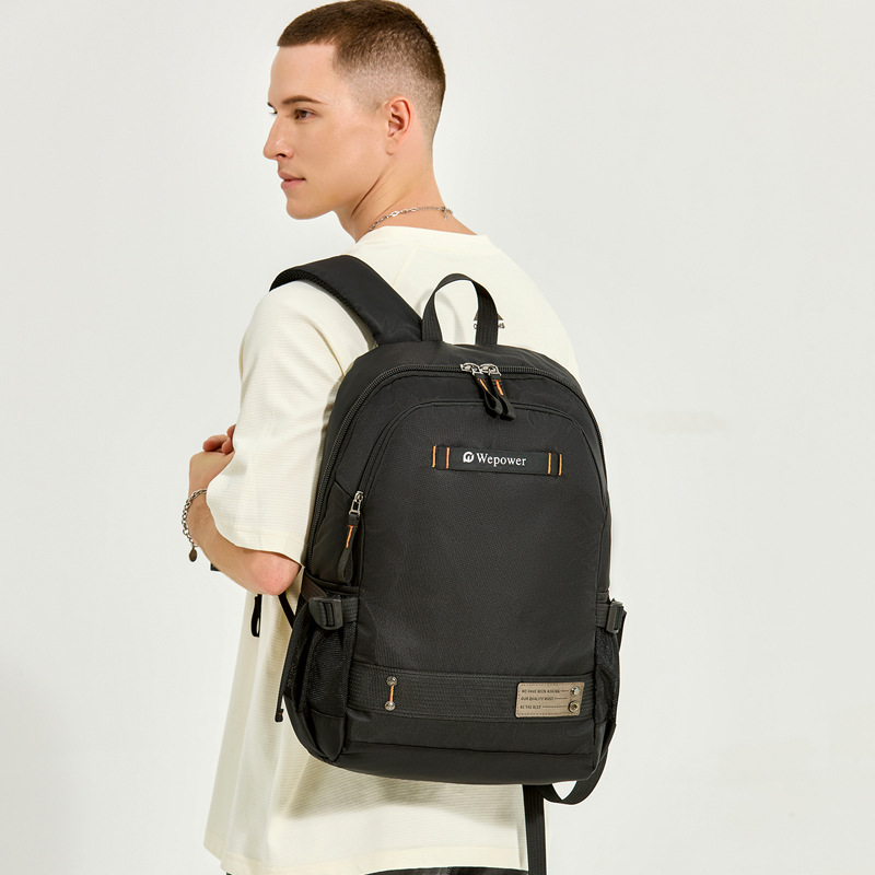 WEPOWER nuevo tipo de mochila de hombre, mochila de computadora de viaje, mochila de ocio de estudiantes de secundaria y secundaria de gran capacidad