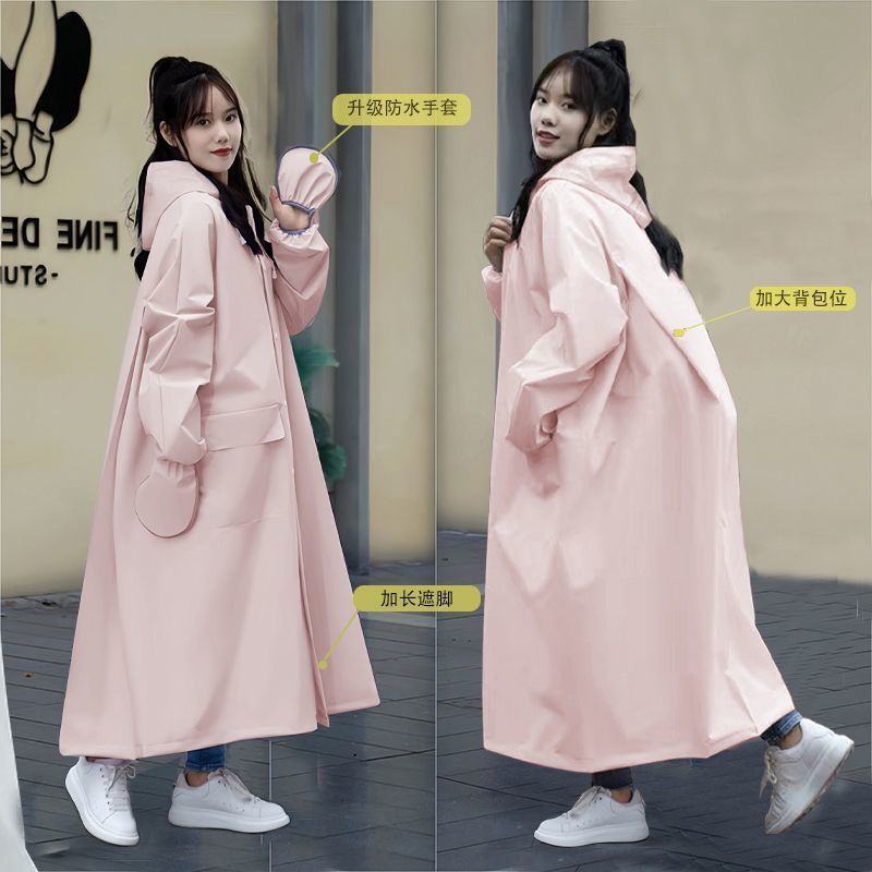 Raincoat Full-Body Unisex Long Electric Scooter Women's Adult Hiking Single-Person Electric Vehicle Rain Poncho