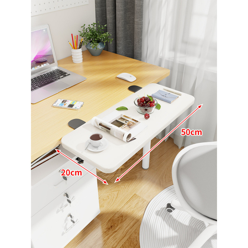 Mesa de escritorio extensión de mano mesa de computadora tablero de escritorio portador de teclado dormitorio tablero de estación de trabajo ensanchado extensión plegable