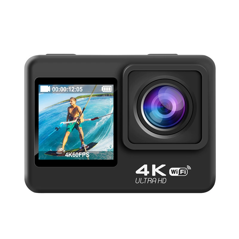 Новая кросс-бордер 4K высокое разрешение двойной экран спортивная камера для наружного использования езда альпинизм серфинг WiFi спорт камера