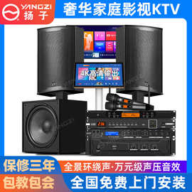 专业音响家庭KTV舞台演出清吧会议音箱带功放蓝牙话筒K歌高音质