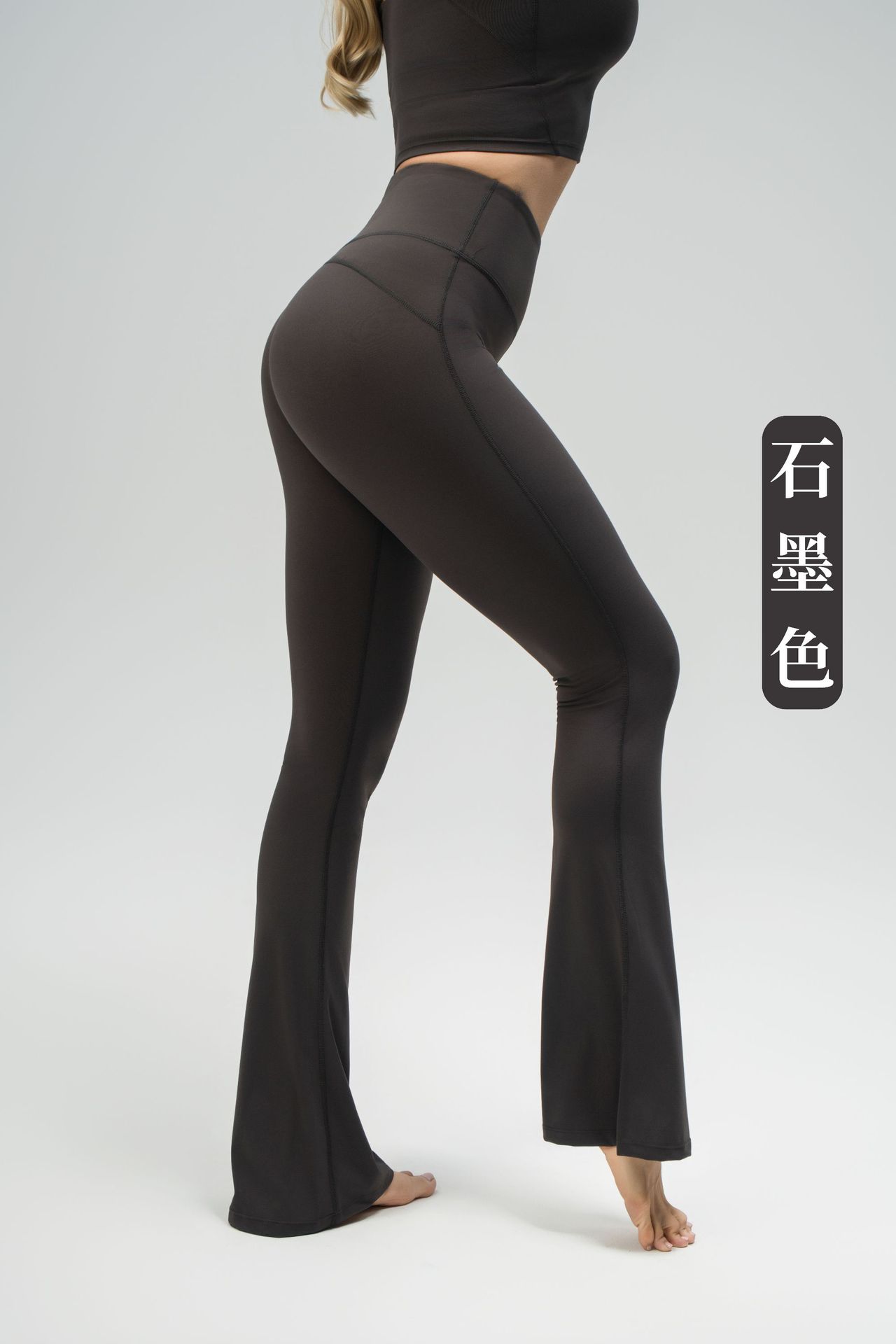 luludarling 抗菌ヨガフレアパンツレディースグローブスポーツフィットネスハイウエストヒップリフティングマイクロフレアフィットネスパンツ