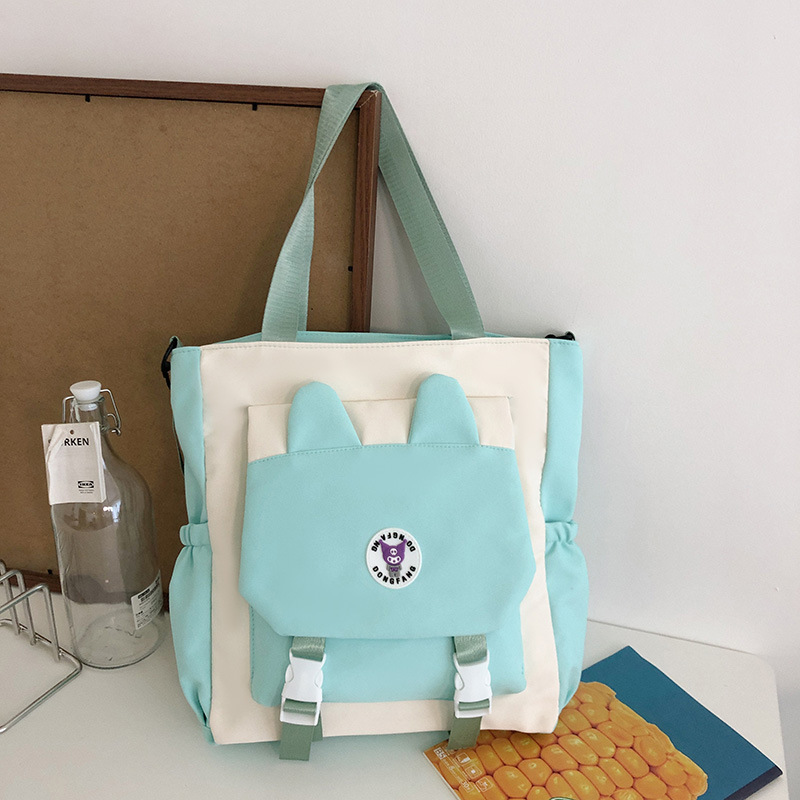 새로운 스타일 간단한 대용량 어깨 가방 부드러운 소녀 여성 핸드백 학생 교사 클래스 SCHOOLBAG 통근 토트 백