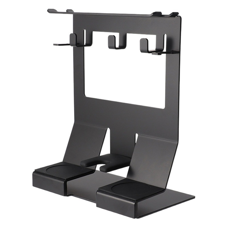 Barra de café mostrador aparato de almacenamiento rack de café mango multifunción organizador rack polvo presionando martillo paño dispositivo de polvo colocación y acabado