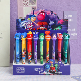Mind Agent Erasable Gel Pen Cartoon Crystal Blue Press Pen High Color Value Students Learn Stationery Cross-border Hot Products