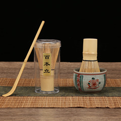茶筅百本立日式抹茶搅拌刷茶道点茶配件竹制手工工艺品抹茶茶筅