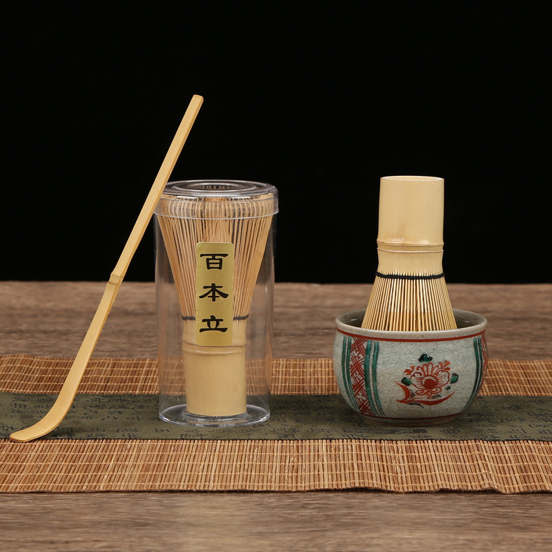 茶筅百本立日式抹茶搅拌刷茶道点茶配件竹制手工工艺品抹茶茶筅|undefined