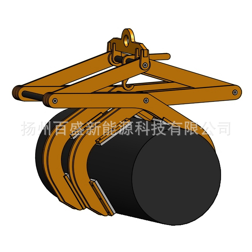 硅棒开方上下料机械手夹爪、硅棒棱边检测机构、硅棒自动定中机构