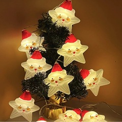 クロスボーダー LED ソーラークリスマス装飾ストリングライト雪だるまライト屋内装飾雰囲気ライトホリデーレイアウトライト
